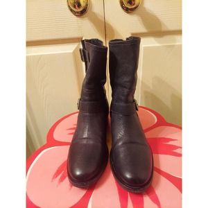 Miu Miu Women's Black Leather Boots. 9.5. Made In Bosnia. Very Good.